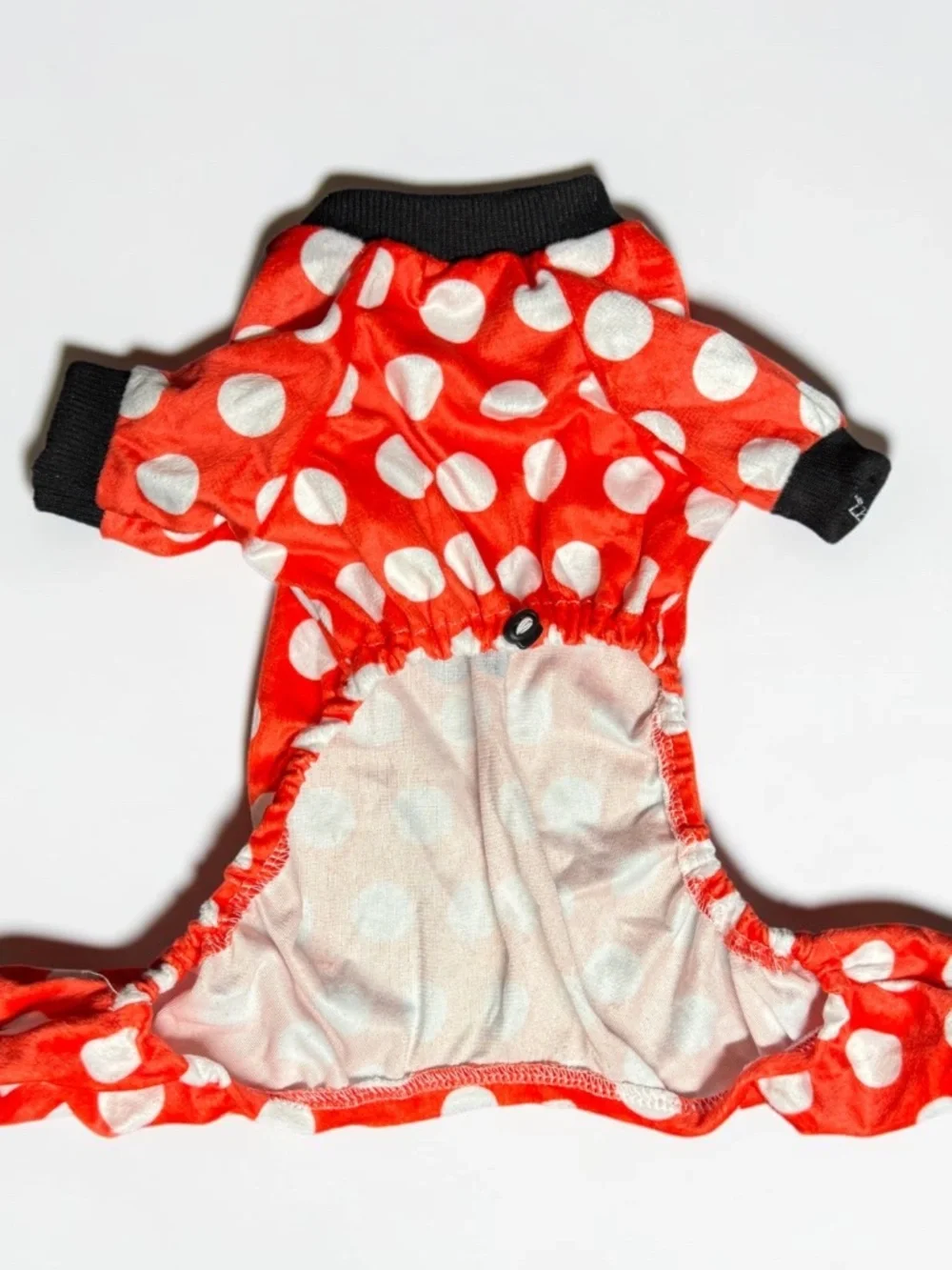 CuteBone Red Polka Dot Dog Pajamas Small Puppy Onesie NWOT